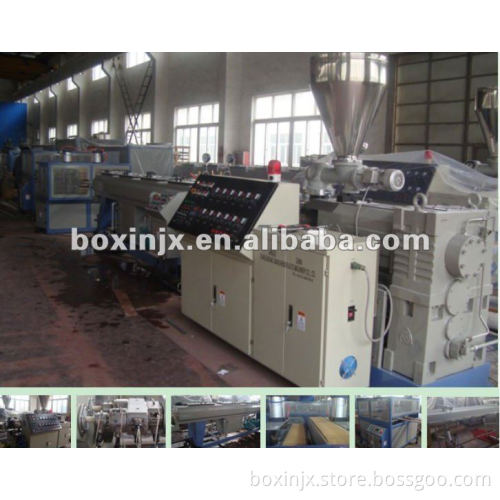PVC dual-cavity pipe extrusion line